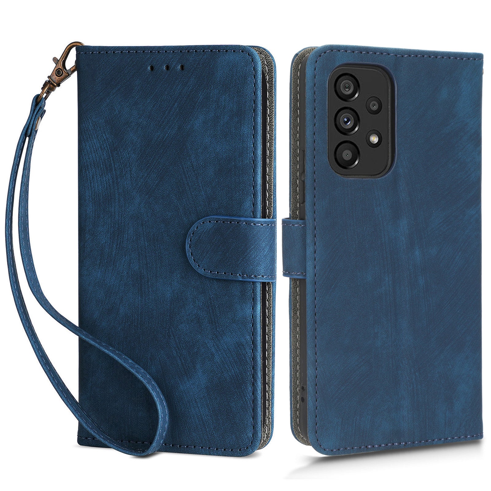 For Samsung Galaxy A73 5G RFID Blocking Leather Anti-drop Phone Case Flip Stand Wallet Cover with Hand Strap For Samsung Galaxy A73 5G RFID Blocking Leather Anti-drop Phone Case Flip Stand Wallet Cover with Hand Strap